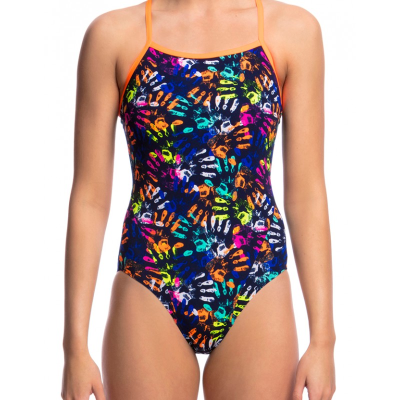 bunker Afzonderlijk Picasso Funkita Hands Off Single Strap Badpak Ladies - x-eau