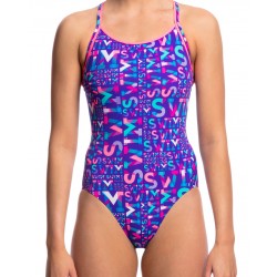 Funkita Swim Swim Diamond Back Badpak Girls