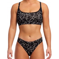 Funkita Texta Mess Ladies Sport Bikini